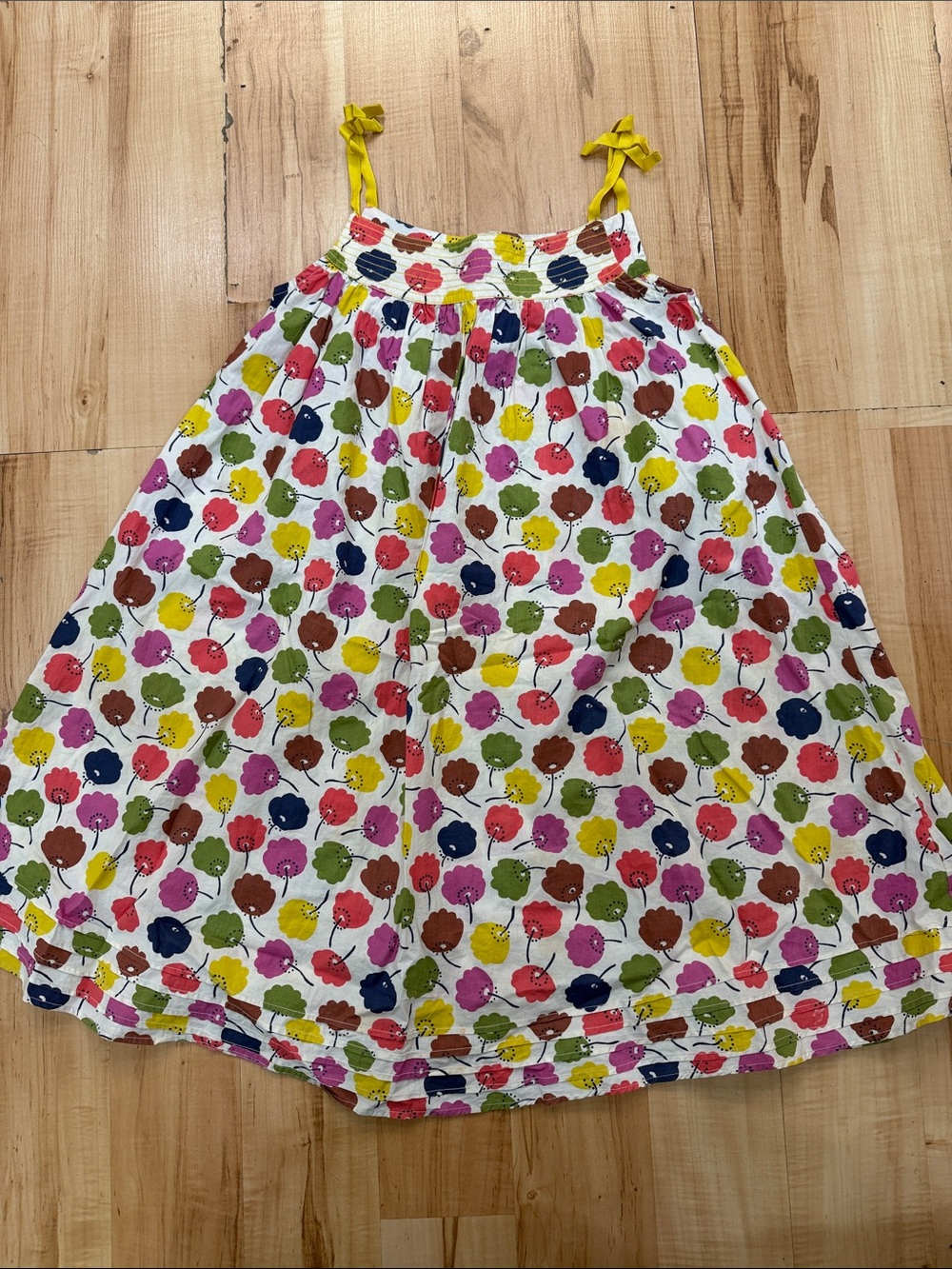Mini Boden Floral Print A-Line Dress 9-10Y